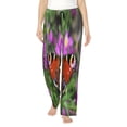 thumbnail image 1 of Daiia Peacock butterfly Pattern Women's Sleep Pant with Pockets and Drawstring,Pajama Pants-Medium, 1 of 6