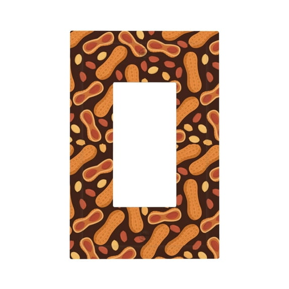 Daiia Peanuts2 Pattern Decorator Wall Plate Child Safe Outlet Cover, Switch and Outlet Covers,Size 1-Gang 5.0" x3.0" , Polycarbonate Thermoplastic-Style U