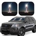 thumbnail image 1 of Daiia Peggy's Cove Lighthouse 2PCS Car Windshield Sun Shade, Foldable Sun Shield for Car Front Window, Auto Sun Blocker Visor Protector Universal for Truck SUV Pickup-Small, 1 of 7