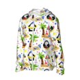 thumbnail image 1 of Daiia Penguins On The Beach UPF 50+ Sun Protection Hoodie Jacket Lightweight Long Sleeve Sun Shirt for Women Men with Pocket Hiking Outdoor-Medium, 1 of 7