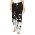 thumbnail image 1 of Daiia Piano Keys With Musical Notes Women's Sleep Pant with Pockets and Drawstring,Pajama Pants-X-Large, 1 of 9