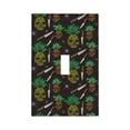 thumbnail image 1 of Daiia Pineapples Pattern Decorator Wall Plate Child Safe Outlet Cover, Switch and Outlet Covers,Size 1-Gang 5.0" x3.0" , Polycarbonate Thermoplastic-Style T, 1 of 6