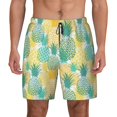 thumbnail image 1 of Daiia Pineapples1 Mens Swim Trunks Swim Shorts Quick Dry Swim Shorts with Mesh Lining Pockets-X-Large, 1 of 9