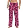 thumbnail image 1 of Daiia Pink Butterfly Men's Sleep Pant with Pockets and Drawstring,Pajama Pants-X-Large, 1 of 9