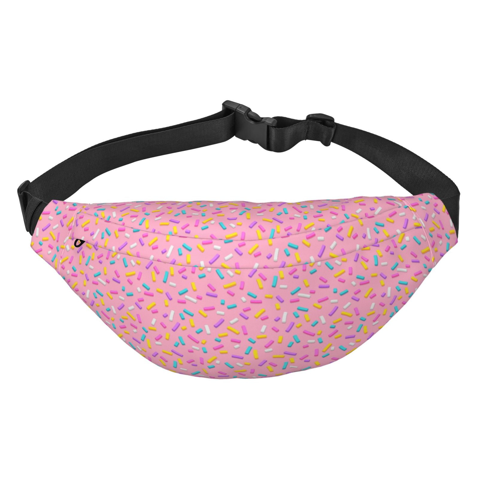Daiia Pink Donut Versatile Waist Bag for Men and Women Fanny Pack Adjustable Belt Bag Adjustable Belt and Multiple Pockets Walmart