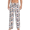 thumbnail image 1 of Daiia Pirate skulls Pattern Men's Sleep Pant with Pockets and Drawstring,Pajama Pants-Medium, 1 of 6
