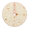 thumbnail image 1 of Daiia Pita Tortilla Drawing Merry Christmas Tree Skirt , Xmas Large Lace-up Tree Skirt, Santa Snowflakes Rustic Home Decorations New Year Party Farmhouse Decor-48", 1 of 6