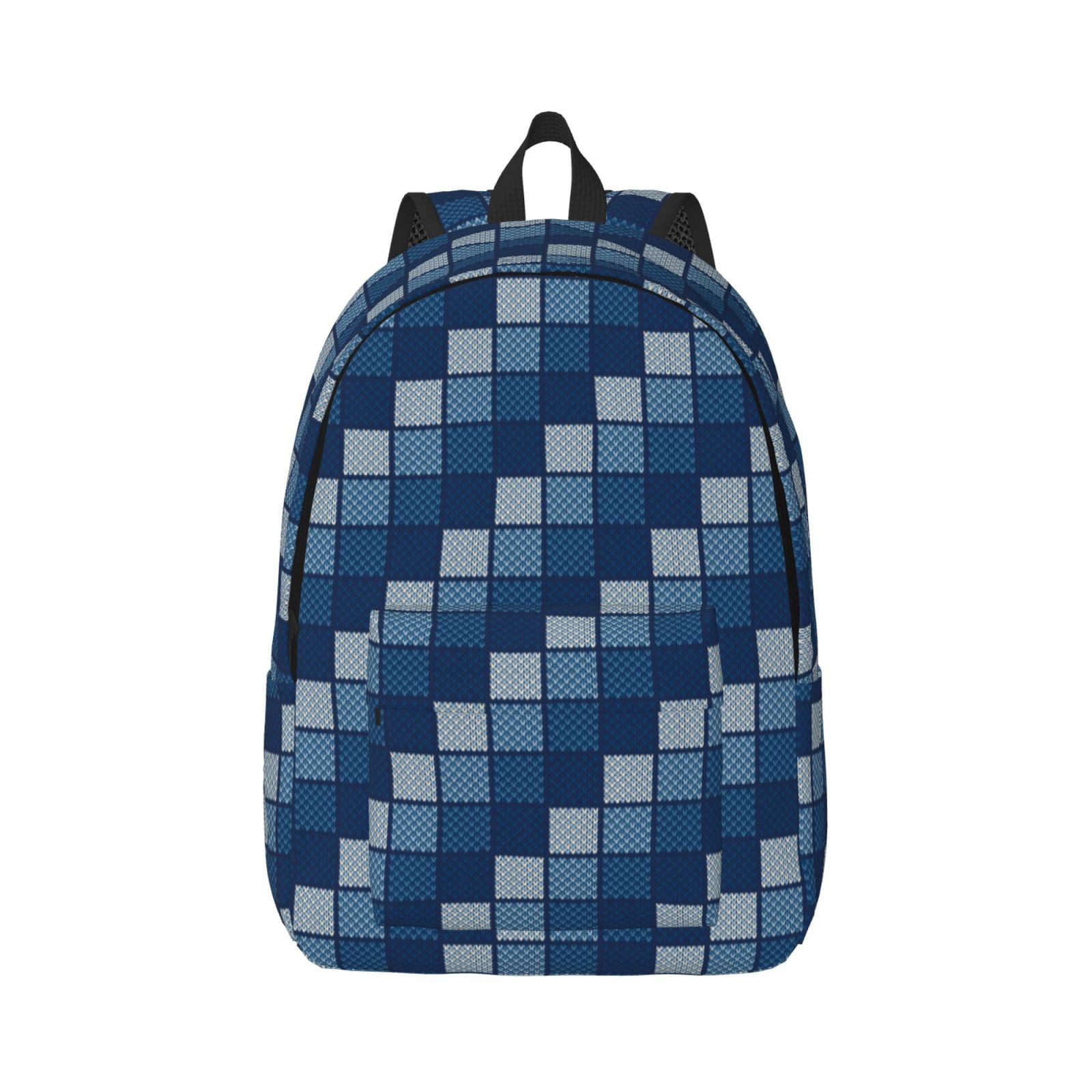 Daiia Pixel Grid Vintage Canvas Backpack for Men and Women ,Hiking ...