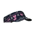 thumbnail image 1 of Daiia Pixel Heart Winter Pattern Sport Sun Visor Hats Visor Cap Adjustable Empty Top Baseball Cap Cotton Ball Caps for Women and Men, 1 of 7