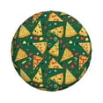 thumbnail image 1 of Daiia Pizza Tire Covers , Travel Trailer Camper Truck SUV Motorhome Waterproof Wheel Cover, Sun Rain Snow Protector-14 inch, 1 of 8