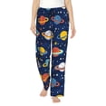thumbnail image 1 of Daiia Planets and Stars Women's Sleep Pant with Pockets and Drawstring,Pajama Pants-XX-Large, 1 of 9