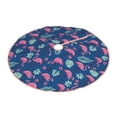 thumbnail image 1 of Daiia Plants And Flamingos Drawing Merry Christmas Tree Skirt , Xmas Large Lace-up Tree Skirt, Santa Snowflakes Rustic Home Decorations New Year Party Farmhouse Decor-48", 1 of 7