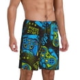 thumbnail image 1 of Daiia Play Game Mens Woven Stretch Pajama Short,Short Pajama Pants-XX-Large, 1 of 9