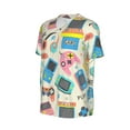 thumbnail image 1 of Daiia Playing Video Games Mens Baseball Jersey Button Down Shirts Short Sleeve Sports Uniforms-Small, 1 of 9