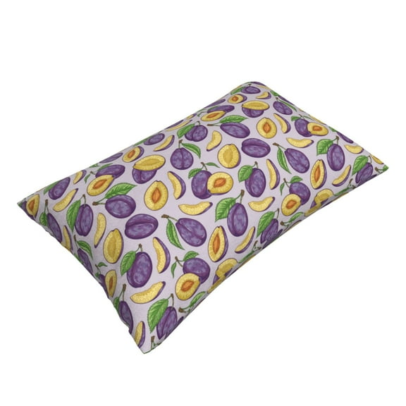 Daiia Plum Bedding Waterproof Pillow Protector Zippered Queen – Bed Bug Proof Pillow Encasement-14"x20"