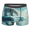 thumbnail image 1 of Daiia Polar Bear On Iceberg Men's Underwear Boxer Briefs, Cotton Stretch Moisture-Wicking Underwear-XX-Large, 1 of 9