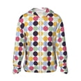 thumbnail image 1 of Daiia Polka Dot UPF 50+ Sun Protection Hoodie Jacket Lightweight Long Sleeve Sun Shirt for Women Men with Pocket Hiking Outdoor-Small, 1 of 9