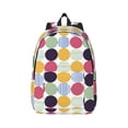 thumbnail image 1 of Daiia Polka Dot Vintage Canvas Backpack for Men and Women ,Hiking Backpack,Travel Laptop Bag for School,Large Capacity Backpack, 1 of 8