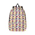 thumbnail image 1 of Daiia Polka Dot Vintage Canvas Backpack for Men and Women ,Hiking Backpack,Travel Laptop Bag for School,Large Capacity Backpack, 1 of 8