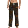 thumbnail image 1 of Daiia Polynesian Turtles Men's Sleep Pant with Pockets and Drawstring,Pajama Pants-Large, 1 of 9
