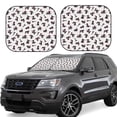 thumbnail image 1 of Daiia Poodle Dog 2PCS Car Windshield Sun Shade, Foldable Sun Shield for Car Front Window, Auto Sun Blocker Visor Protector Universal for Truck SUV Pickup-Large, 1 of 7