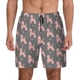 thumbnail image 1 of Daiia Poodle Dog Mens Swim Trunks Swim Shorts Quick Dry Swim Shorts with Mesh Lining Pockets-3X-Large, 1 of 9
