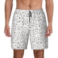 thumbnail image 1 of Daiia Poodle Dog Mens Swim Trunks Swim Shorts Quick Dry Swim Shorts with Mesh Lining Pockets-Small, 1 of 9