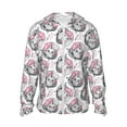 thumbnail image 1 of Daiia Poodle Dog UPF 50+ Sun Protection Hoodie Jacket Lightweight Long Sleeve Sun Shirt for Women Men with Pocket Hiking Outdoor-Medium, 1 of 9