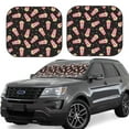 thumbnail image 1 of Daiia Popcorn 2PCS Car Windshield Sun Shade, Foldable Sun Shield for Car Front Window, Auto Sun Blocker Visor Protector Universal for Truck SUV Pickup-Small, 1 of 7