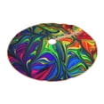 thumbnail image 1 of Daiia Pride Rainbow Drawing Merry Christmas Tree Skirt , Xmas Large Lace-up Tree Skirt, Santa Snowflakes Rustic Home Decorations New Year Party Farmhouse Decor-48", 1 of 7