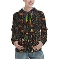 thumbnail image 1 of Daiia Pumpkin Plant Garden Pattern Women's Fashion Hoodies & Sweatshirts with Kangaroo Pocket Hooded Sweatshirt with Eye-catching Drawstrings-Medium, 1 of 7