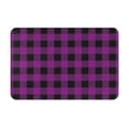 thumbnail image 1 of Daiia Purple Black Plaid Front Door Mat, Heavy Duty Durable Welcome Mat for Outdoor Indoor, Dirt Trapper Waterproof Super Absorbent Door Mat, 16" x 24", 1 of 9