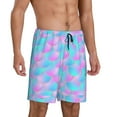 thumbnail image 1 of Daiia Purple Dragon Scales Mens Woven Stretch Pajama Short,Short Pajama Pants-Large, 1 of 9