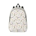 thumbnail image 1 of Daiia Purple Flower Rabbit Vintage Canvas Backpack for Men and Women ,Hiking Backpack,Travel Laptop Bag for School,Large Capacity Backpack, 1 of 8