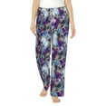 thumbnail image 1 of Daiia Purple Marble Texture Women's Sleep Pant with Pockets and Drawstring,Pajama Pants-XX-Large, 1 of 9