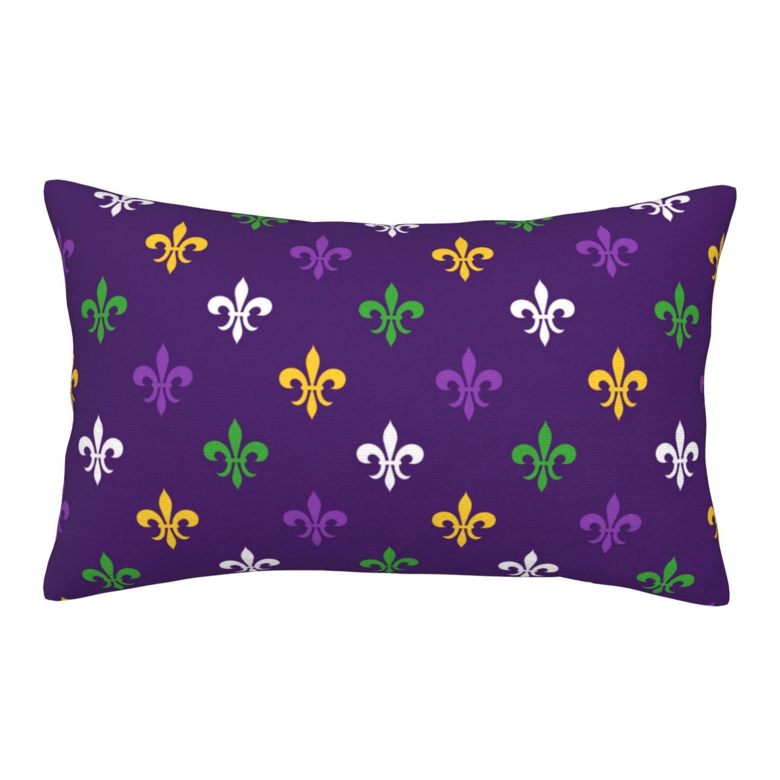 Daiia Purple Mardi Gras Bedding Waterproof Pillow Protector Zippered ...