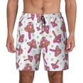 thumbnail image 1 of Daiia Purple Mushroom Mens Swim Trunks Swim Shorts Quick Dry Swim Shorts with Mesh Lining Pockets-3X-Large, 1 of 9