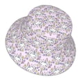 thumbnail image 1 of Daiia Purple Rabbit Pattern Bucket Hat - Trendy Cotton Sun Hat for Beach, Golf, Fishing - Fun Outdoor Vacation Boonie for Men and Women, 1 of 9