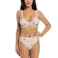 thumbnail image 1 of Daiia Queen For Rabbit Women's Bikini Set Two Piece Swimsuit High Waisted Bikini Adjustable Straps Bikini Perfect for Beach, Pool, and Summer Vacation-XX-Large, 1 of 9