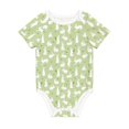 thumbnail image 1 of Daiia Rabbit And Carrot (2) Printed Unisex-Baby Short Sleeve Onesies Bodysuits Baby Climbing Clothes Soft and Comfortable Romper with Expandable Shoulder Design-3 Months, 1 of 1