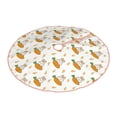 thumbnail image 1 of Daiia Rabbit And Carrot Drawing Merry Christmas Tree Skirt , Xmas Large Lace-up Tree Skirt, Santa Snowflakes Rustic Home Decorations New Year Party Farmhouse Decor-30", 1 of 7