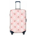 thumbnail image 1 of Daiia Rabbit And Cherry Luggage Cover, Thickened Washable Travel Luggage Covers, Elastic Unique Baggage Covers for 18-20 inch Luggage-Small, 1 of 9