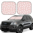 thumbnail image 1 of Daiia Rabbit And Cloud 2PCS Car Windshield Sun Shade, Foldable Sun Shield for Car Front Window, Auto Sun Blocker Visor Protector Universal for Truck SUV Pickup-Large, 1 of 7