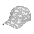 thumbnail image 1 of Daiia Rabbit And Cloud print Baseball Cap Men Women Golf Dad Hat Adjustable Original Classic Low Profile Hat Unconstructed Plain Cap, 1 of 9