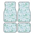 thumbnail image 1 of Daiia Rabbit And Dragonfly Printed Car Floor Mats Set of 4, Durable Non Slip Auto Floor Carpet, Car Interior Carpets Proof Foot Pads Anti-Slip Cushion Automoetive Accessories, 1 of 6