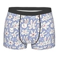 thumbnail image 1 of Daiia Rabbit And Floral Men's Underwear Boxer Briefs, Cotton Stretch Moisture-Wicking Underwear-Small, 1 of 9