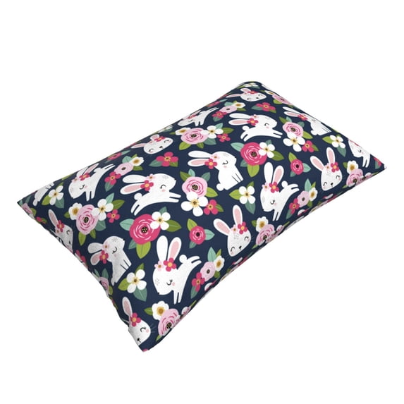 Daiia Rabbit And Rose Bedding Waterproof Pillow Protector Zippered Queen – Bed Bug Proof Pillow Encasement-20"x30"