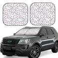 thumbnail image 1 of Daiia Rabbit Eating 2PCS Car Windshield Sun Shade, Foldable Sun Shield for Car Front Window, Auto Sun Blocker Visor Protector Universal for Truck SUV Pickup-Large, 1 of 7