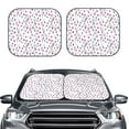 thumbnail image 1 of Daiia Rabbit Eating 2PCS Car Windshield Sun Shade, Foldable Sun Shield for Car Front Window, Auto Sun Blocker Visor Protector Universal for Truck SUV Pickup-Small, 1 of 7