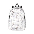 thumbnail image 1 of Daiia Rabbit Eating Vintage Canvas Backpack for Men and Women ,Hiking Backpack,Travel Laptop Bag for School,Large Capacity Backpack, 1 of 8